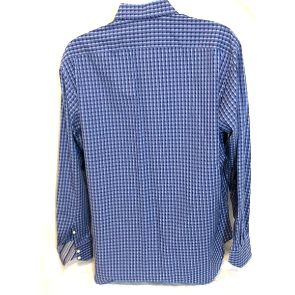 Tailorbyrd Mens Flip Cuff Long Sleeve Button Front Shirt Color Blue Size XL - Picture 10 of 10